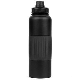 Custom High Caliber Line S847 Goliath 40oz. Powder-Coated Stainless Steel Water Bottle with No-Slip Grip