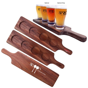 Wood Paddle Beer Tasting Tray