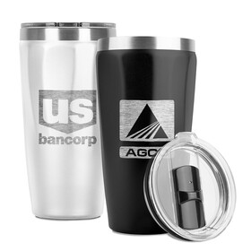 Custom High Caliber Line S926 Bridgeport 16oz. Double Wall Recycled Stainless Steel Tumbler