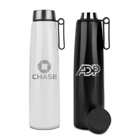 Custom High Caliber Line S927 Calypso 25oz. Insulated Recycled Stainless Steel Water Bottle with Loop Strap