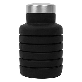 Custom High Caliber Line S963 17 oz Collapsible Silicon Water Bottle