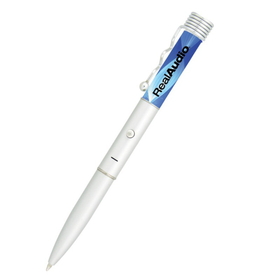 Custom Silver Spiral Light Pens, 5 1/2" Long