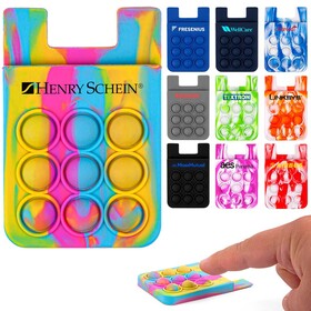 Custom High Caliber Line T517 Popper Stress Reliever Silicone Phone Wallet