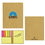 Custom Khaki Recycled Sticky Notebook, 3 1/4"W X 4 1/8"H, Price/each