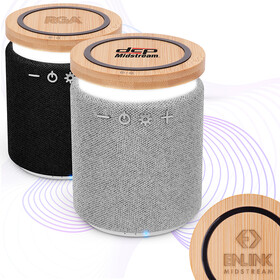 Custom High Caliber Line T633 Lex Bamboo Wireless Speaker with Phone Charger