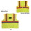 Custom Ansi 2 Tri Color Safety Vest, Price/each