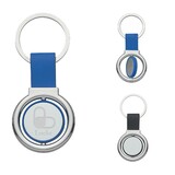Custom Circular Metal Spinner Key Tag