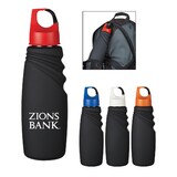 Custom 24 Oz. Matte Finish Crest Carabiner Sports Bottle