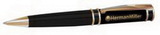 Custom 10301-BLACK - Executive Twist Action Ballpoint Pen Black with Gold Appointments