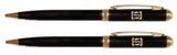 Custom 1112-BLACK - Intoura Series Twist Action Mechanical Pencil & Twist Action Ballpoint Pen