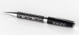 Custom 12101 - Twist Action Ballpoint Pen with Embossed Script Design