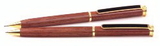 Custom 2012-ROSE-WOOD - Imperial Twist-Action Ballpoint Pen & Pencil Set