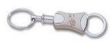 Custom 2708 - Millennium Series Silver Two-Tone Two Part Valet Keychain