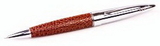 Custom 3001-BROWN - Imazon Leather & Chrome Ballpoint Pen