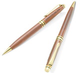 Custom 3612-ROSEWOOD - Impella Wood Twist Action Ballpoint Pen & Pencil