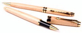 Custom 3613-MAPLE - Impella Wood Twist Action Ballpoint & Rollerball Pen Set