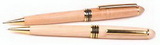Custom 3712-MAPLE - Wooden Illusion Series Twist Action Ballpoint Pen & Pencil Set