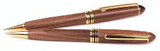 Custom 3712-WALNUT - Wooden Illusion Series Twist Action Ballpoint Pen & Pencil Set