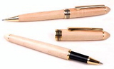 Custom 3723-MAPLE - Wooden Illusion Series Twist Action Rollerball Pen & Pencil Set