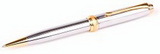 Custom 6701-CHROME - Best Seller - Inluxus Executive Twist Action Ballpoint Pen with Gold Appointments