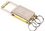 Custom 6708 - Silver and Gold Key Chain with Valet Option for 3 Keys, Price/each
