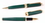 Custom 6713-GREEN - Inluxus Executive Style Ballpoint Pen & Rollerball Pen Set with Gold Appointments, Price/set