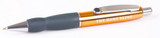 Custom 7301-ORANGE - Ignite Rubber Cushioned Fingergrip Retractable Ballpoint Pen