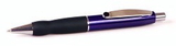 Custom 7301-PURPLE - Ignite Rubber Cushioned Fingergrip Retractable Ballpoint Pen