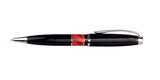 Custom 7801-RD - Intrepid Ballpoint Pen with Red Stone Accented Barrell
