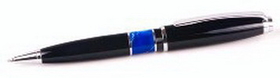 Custom 7801 - Intrepid Ballpoint Pen with Colored Stone Accented Barrell