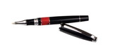Custom 7803-RD - Intrepid Rollerball Pen with Red Stone Accented Barrell