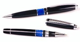 Custom 7813-BLUE - Intrepid Ballpoint Pen &Rollerball Pen Set