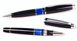 Custom 7813-BLUE - Intrepid Ballpoint Pen &Rollerball Pen Set