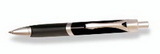 Custom 8601-BLACK - Intriad Triangular Retractable Ballpoint Pen with Rubber Grip