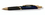 Custom 8601-GD-BLUE - Intriad Triangular Retractable Ballpoint Pen with Rubber Grip - Gold Appointments, Price/each