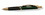 Custom 8601-GD-GREEN - Intriad Triangular Retractable Ballpoint Pen with Rubber Grip - Gold Appointments, Price/each