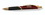 Custom 8601-GD-RED - Intriad Triangular Retractable Ballpoint Pen with Rubber Grip - Gold Appointments, Price/each