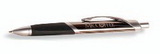 Custom 8601-GUN-METAL - Intriad Triangular Retractable Ballpoint Pen with Rubber Grip