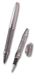 Custom 8913 - Izoratti Twist Action Ballpoint Pen & Screw off Cap Rollerball with Braided Steel Body