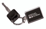 Custom CKKEYBK - Imax Series - Black Checker/Silver Key Chain