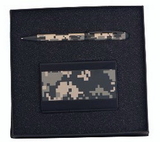 Custom GFTS-MED8 - Infantry Series Writing Instrument & Business Card Case Gift Set