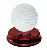 Custom GGOLF-WB - Glass Golf Ball on Solid Rosewood Base