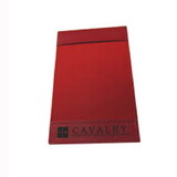Custom GL-JOT-COLORS-RED - Bonded Leather Jotter Pad with Note Paper