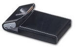Custom GLCH - Insignia Black Leather Business Card Holder