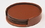 Custom GLCOAST - Single Brown Leather Coaster with Leather Holder with 3 Chrome Posts, Price/each