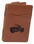 Custom GLMCC - Brown Colored Leather Wallet (Reversible), Price/each