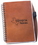Custom GLNOTE - Brown Split Leather Note Pad with Pen Holder, Price/each