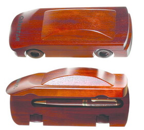 Custom WCAR-3701 - Ballpoint Pen in Solid Rosewood Car Box