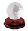Custom WORLDW2WB - 2-1/2" Glass Globe on Solid Rosewood Base, Price/each