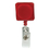 Custom BH103 - Square Retractable Badge Holder with Alligator Clip, 1 1/4" W x 1 1/4" H, 33 1/2 inch cord length, Price/each